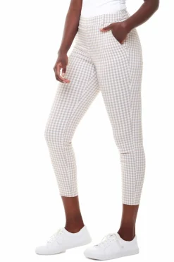Discount I Love Tyler Madison Gwyneth Gingham Trouser Pant-Tan|Up!