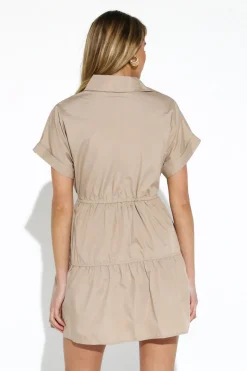 Hot Madison The Label Hamilton Dress-Beige|
