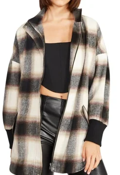Best BB Dakota by Steve Madden Harper Plaid Jacket-Black|