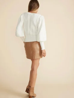 Discount Minkpink Harper Pointelle Sweater-White|