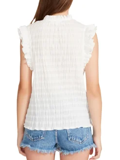 Online BB Dakota by Steve Madden Hearts A Flutter Top-White|