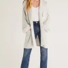Online Z Supply Helen Oversized Cardigan-Heather Grey|