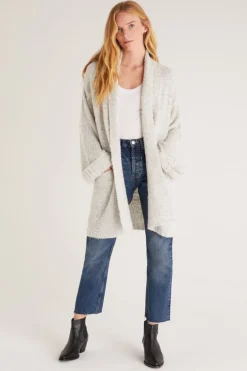 Online Z Supply Helen Oversized Cardigan-Heather Grey|