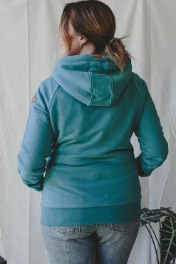 Hot Wanakome Hera Zip Hoodie-Lake|