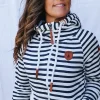 Sale Wanakome Hera Zip Hoodie-Stripe|