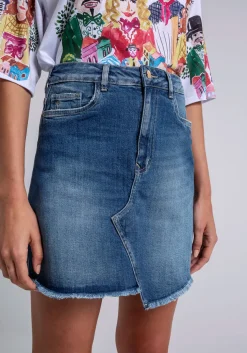 Discount Lez a Lez High Waist Jean Skirt|