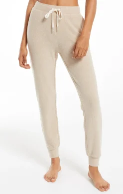 Hot Z Supply Homey Rib Jogger-Light Cocoa|