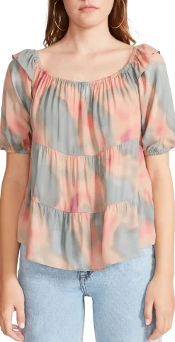 Discount BB Dakota by Steve Madden Id Tie Dye For You Top-Multi|
