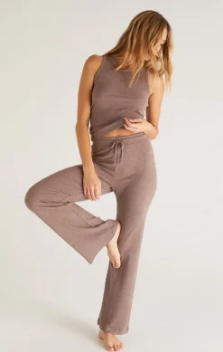 Discount Z Supply In A Daze Rib Pant-Dusty Heather Taupe|