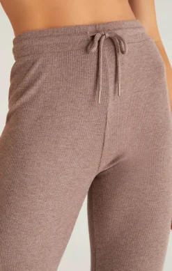 Outlet Z Supply In A Daze Rib Pant-Dusty Heather Taupe|