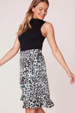 New Jack by BB Dakota In The Wild Leopard Print Skirt|