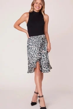 New Jack by BB Dakota In The Wild Leopard Print Skirt|