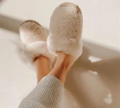 Clearance Emu Australia Jolie Teddy Slipper-Natural|