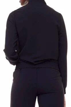 Outlet I Love Tyler Madison Kamala Silk Bomber Jacket-Black|Iltm