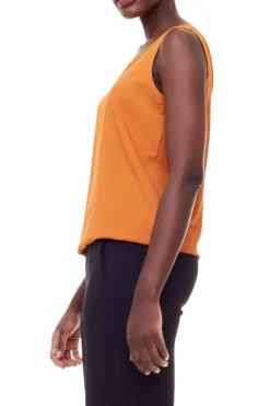 Discount I Love Tyler Madison Kate Silk Tank-Mustard|Iltm