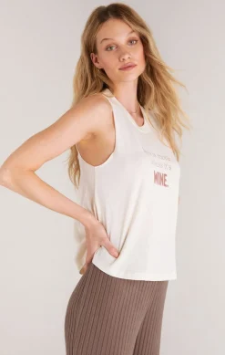 Z Supply Kayla Wine Tank-White Sand|