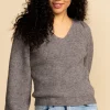 Discount Pink Martini Kaylee Knit Sweater-Grey|