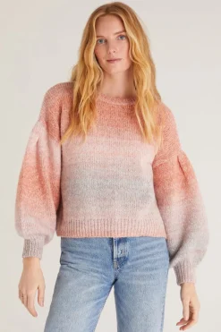 Online Z Supply Kersa Ombre Sweater-Pink Cedar|