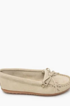 Best Minnetonka Kilty Hardsole Moccasin-Stone|