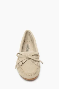 Best Minnetonka Kilty Hardsole Moccasin-Stone|