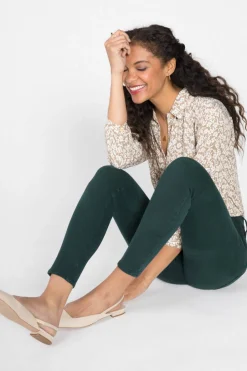 Online Unpublished Kora Mid Rise Skinny-Evergreen|