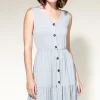 Hot Pink Martini Kyla Dress-Grey|
