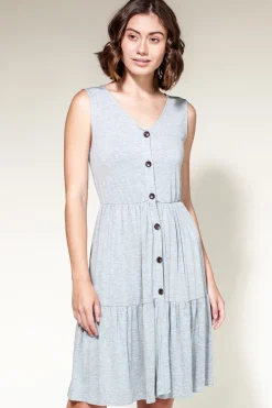 Hot Pink Martini Kyla Dress-Grey|