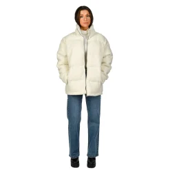 Discount RD Style Ladies Woven Coat-Cream|