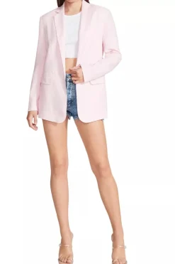 Online BB Dakota by Steve Madden Linen On The Edge Jacket-Pink|