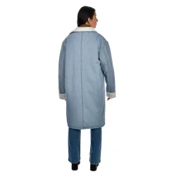 Outlet RD Style Long Denim Jacket|