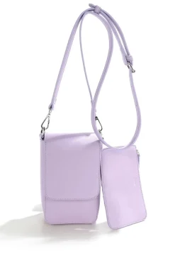 New Colab Louve Amber Tech Crossbody With Wallet-Lilac|