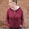 Discount Wanakome Luna Full Zip Hoodie-Mulberry|