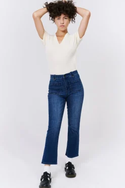 Sale Unpublished Marlow High Rise Cropped Demi Flare-Patch|
