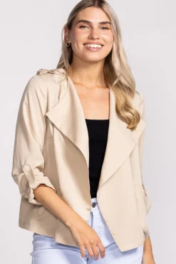 Hot Pink Martini Melody Jacket-Beige|