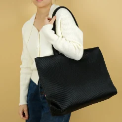 Hot Colab Mille Feuille Yea Tote-Ecru|