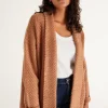 Clearance Z Supply Molly Boucle Sweater-Saddle|