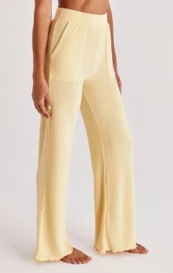 Best Z Supply Morning Rib Pant-Sunflower|