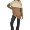 RD Style Nancy Color Block Ottoman-Cocoa|