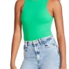 Hot BB Dakota by Steve Madden Nico Bodysuit-Bright Green|