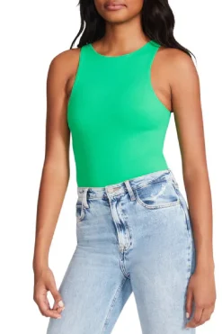 Hot BB Dakota by Steve Madden Nico Bodysuit-Bright Green|