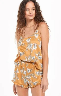 Z Supply Nighty Nite Floral Satin Cami|