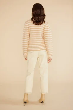 Hot Minkpink Nora Stripe Jumper|Cream/Multi|