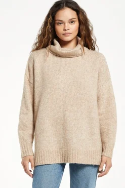 Online Z Supply Norah Cowl Neck Sweater-Oatmeal|-New