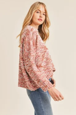 Clearance SADIE Note To Self Sweater-Multi| & Sage-New