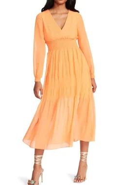 BB Dakota by Steve Madden Nylah Dress-Amber Orange|
