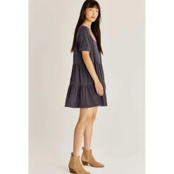 Online Z Supply Ocean Tier Slub Dress-Shadow|