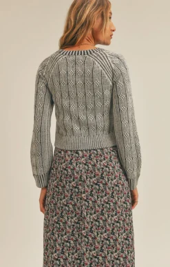 Sale Sage The Label On Cue Sweater-Grey|