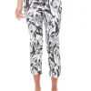 Up! Orchid Crop Petal-Slit Pant|