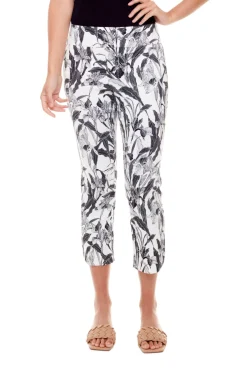 Up! Orchid Crop Petal-Slit Pant|