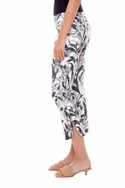 Up! Orchid Crop Petal-Slit Pant|